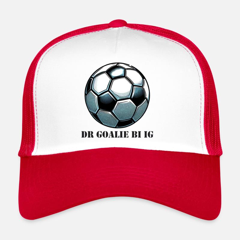 Dr Goalie bi ig - Trucker Cap - Weiß/Rot