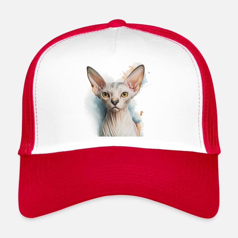 Chat Sphynx pour les amoureux des chats Casquette trucker 