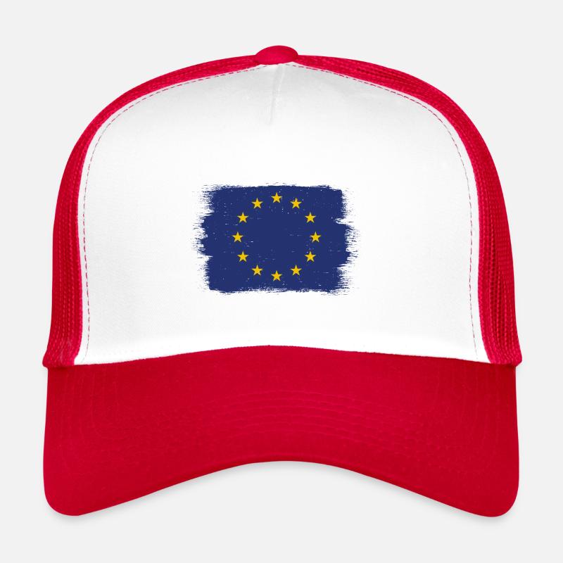 Drapeau de l’Europe EU Euro Drapeau européen Casquette trucker 