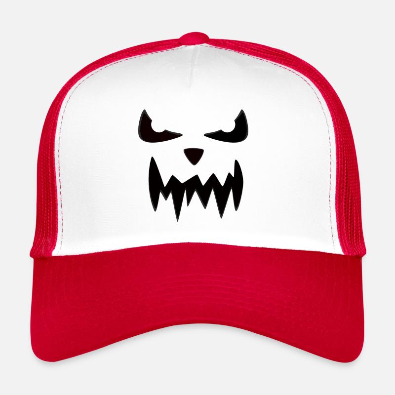 Halloween Grusel Gesicht Trucker Cap
