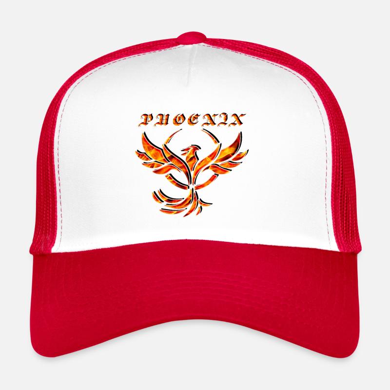 Flammender Phönix in Flammen Trucker Cap