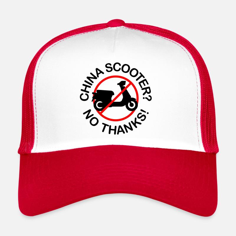 Scooter chinois ? Non merci! (2 couleurs) Casquette trucker 
