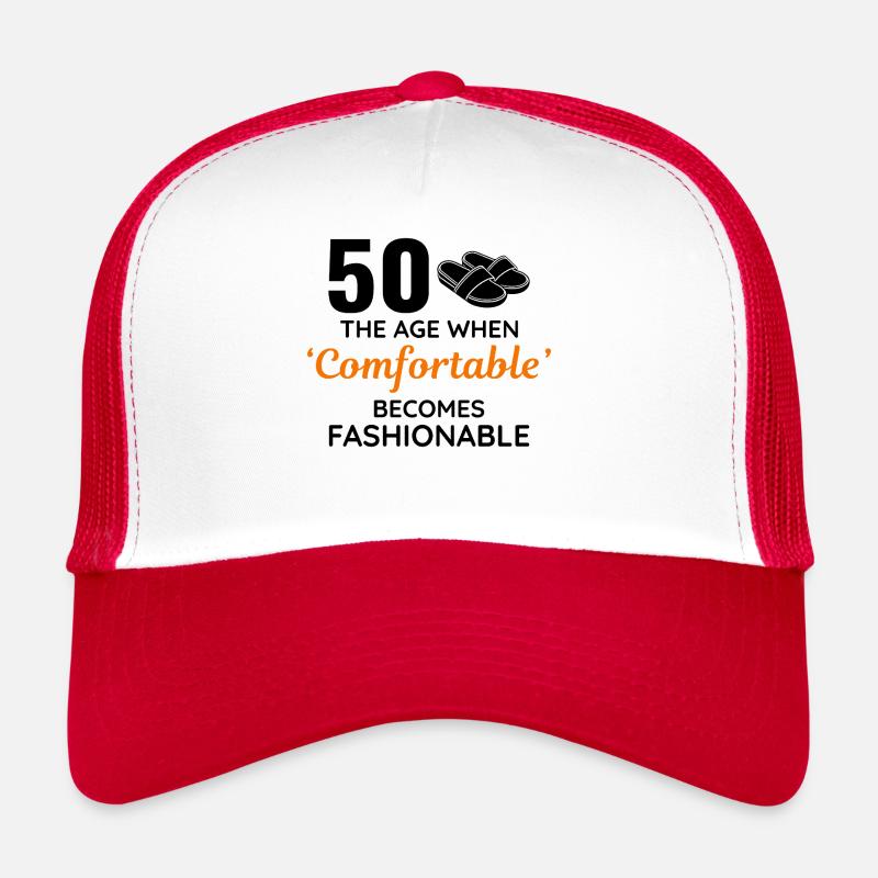 50e anniversaire pantoufles confortables à la mode Casquette trucker 