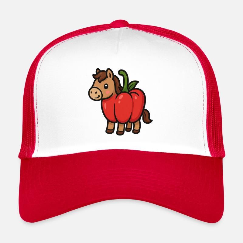 Pepper-Pony - Trucker Cap - Weiß/Rot