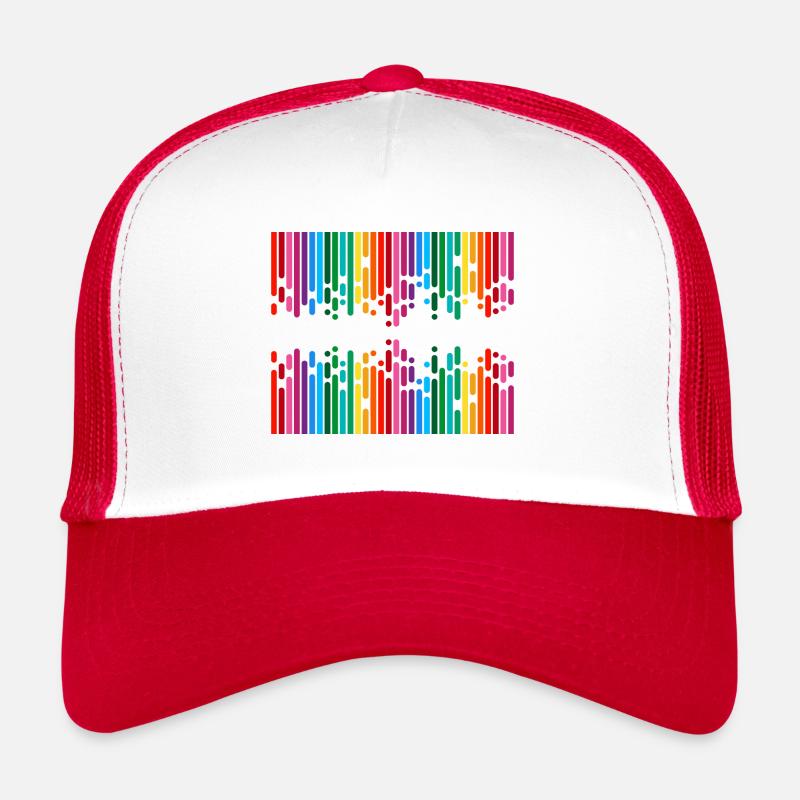 colored lines Trucker Cap
