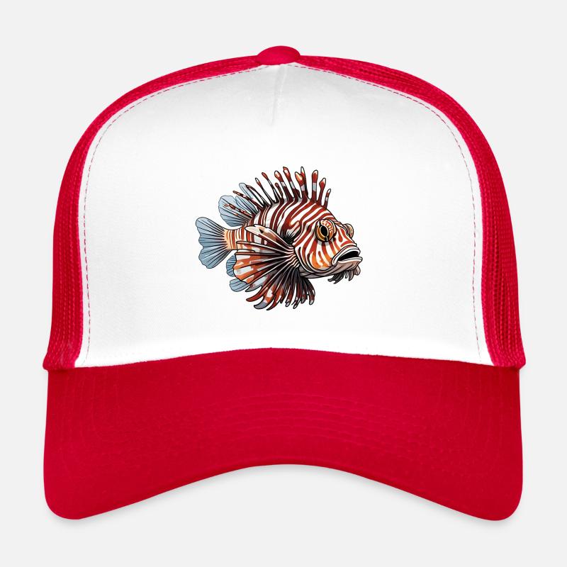 Colorful Lionfish Coral Fish Trucker Cap