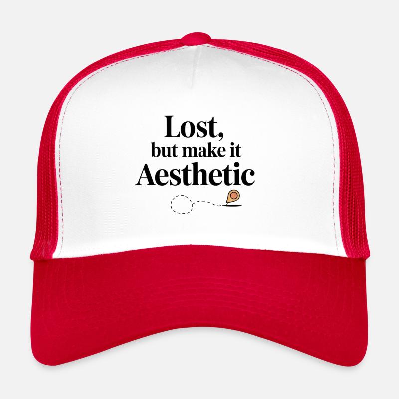 Perdu mais esthétique Conception d’épingle de carte GIS Casquette trucker 