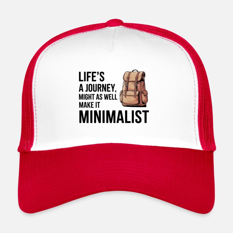 Life's a Journey Make It Minimalist GIS Backpack Trucker Cap