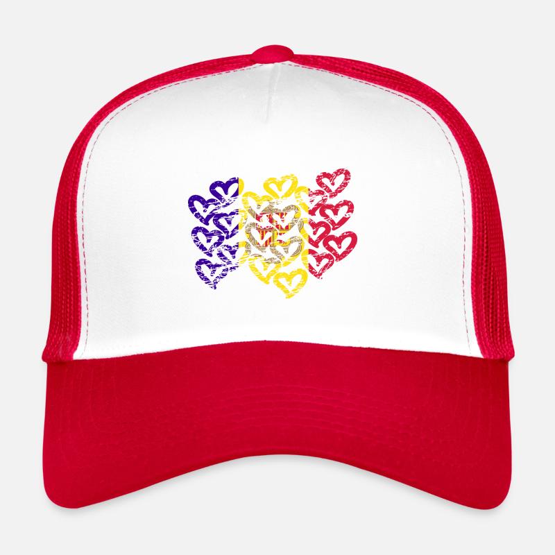 Andorra heart flag Trucker Cap