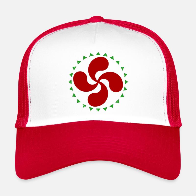 Croix Basque Lauburu Casquette trucker 