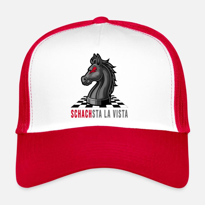 checkmate checkerboard chess game Trucker Cap
