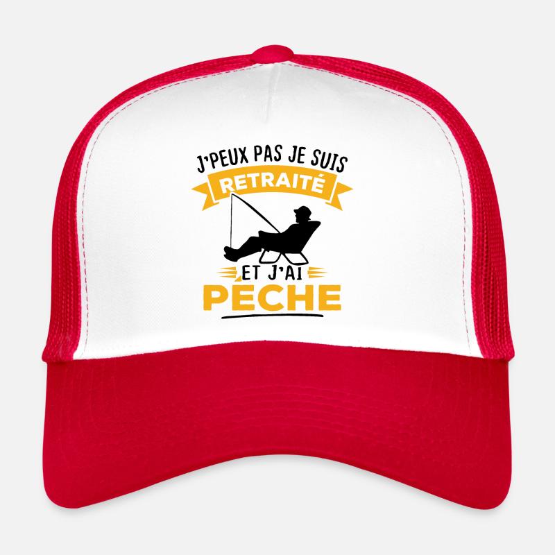 J'peux pas je suis retraité et j'ai pêche Casquette trucker 
