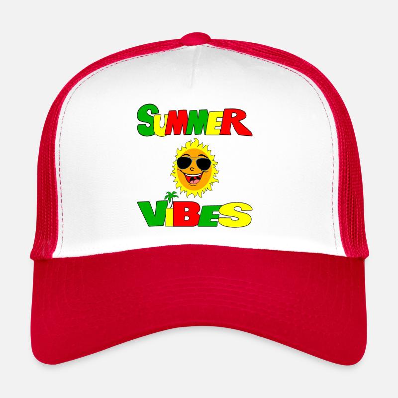 summer vibes unique design Trucker Cap