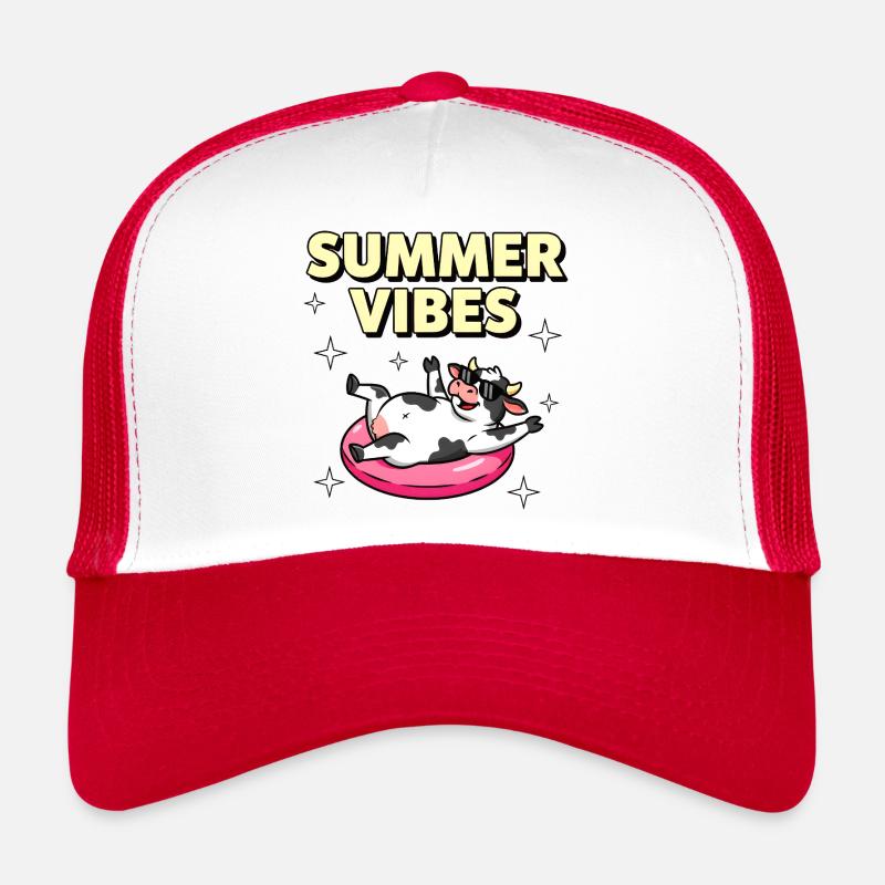 Sommervibes entspannende Kuh Trucker Cap