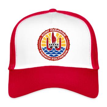 Tahiti - Casquette trucker  - blanc/rouge - Devant