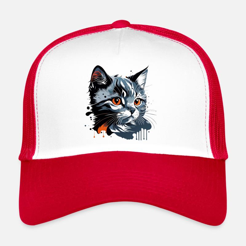 Chaton , jeune chat Casquette trucker 