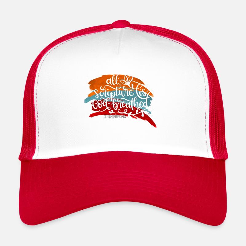 Christliches Design Alle Schrift, Gott atmete Trucker Cap