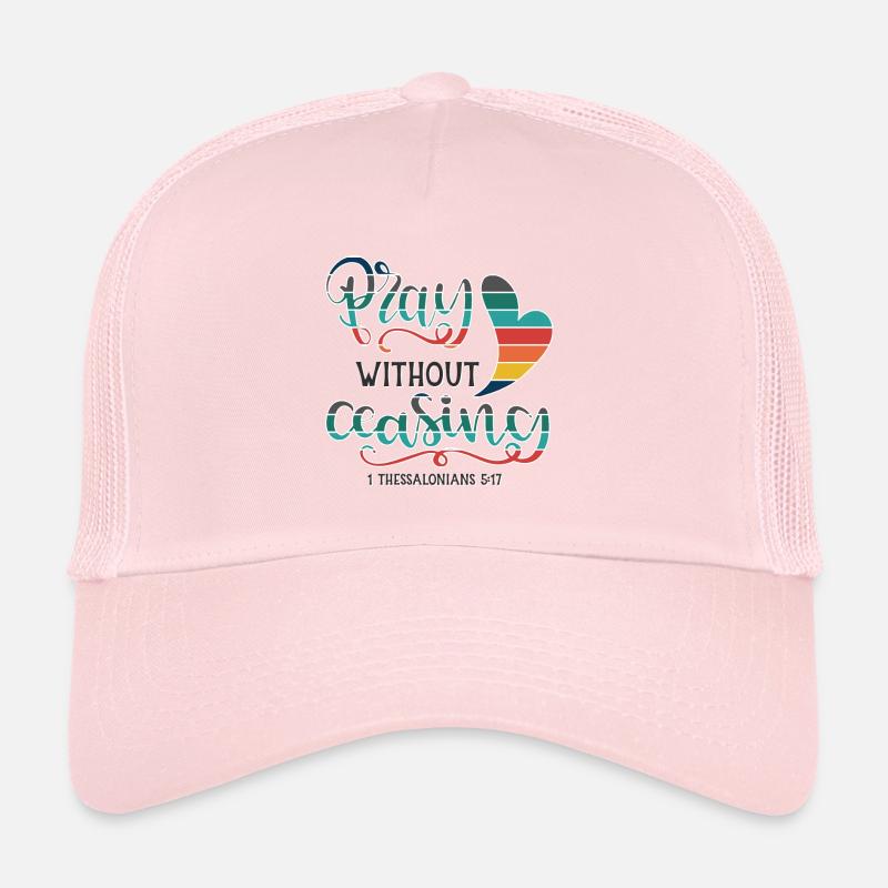 Le design chrétien priez sans cesse Casquette trucker 