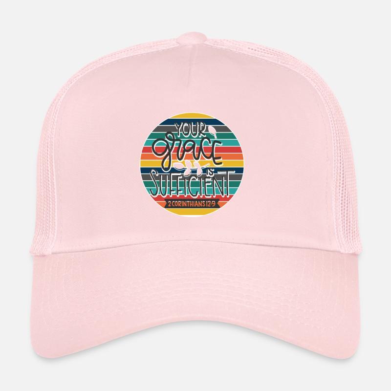 Christian Design Your Grace is Sufficient Trucker Cap