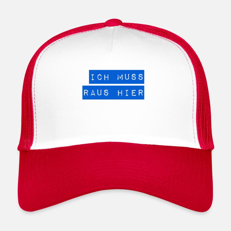 ich möchte weg von hier Trucker Cap