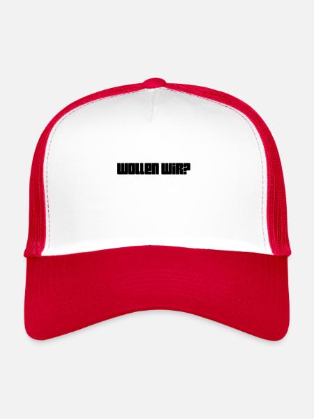 hast du Lust? - Trucker Cap - Weiß/Rot - Vorne