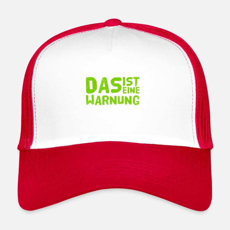 ich warne dich - Trucker Cap - Weiß/Rot