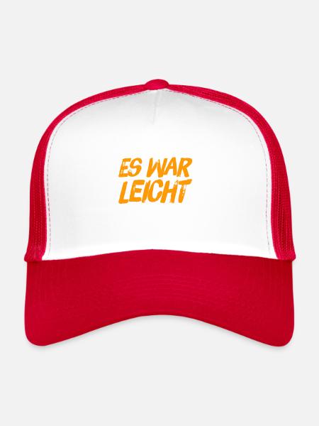 das ging ziemlich leicht - Trucker Cap - Weiß/Rot - Vorne