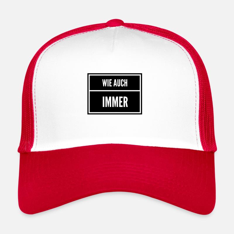 von mir aus - Trucker Cap - Weiß/Rot