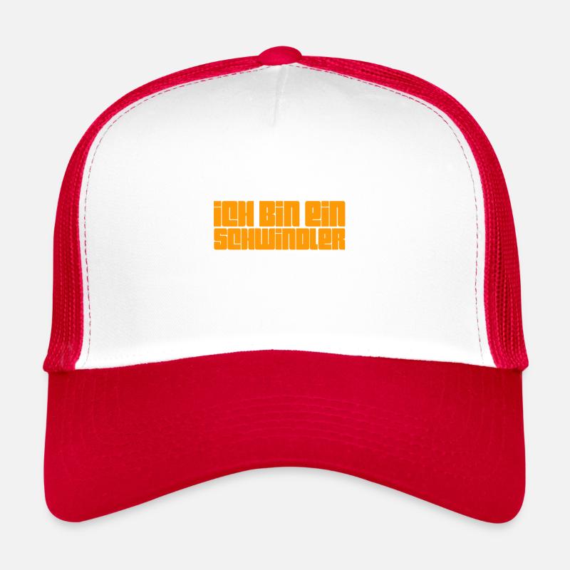ich lüge gern - Trucker Cap - Weiß/Rot