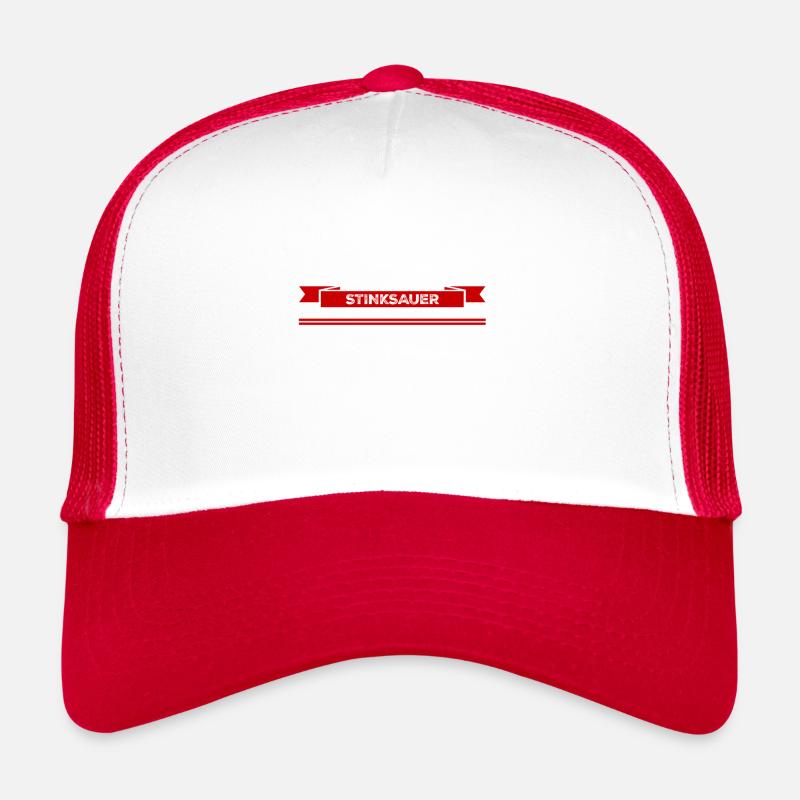 ich bin richtig sauer - Trucker Cap - Weiß/Rot