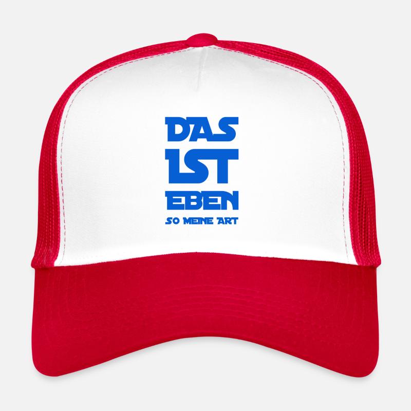 ich bin einzigartig - Trucker Cap - Weiß/Rot
