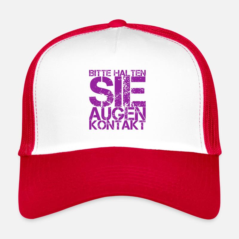 bitte halten Sie Augenkontakt Trucker Cap
