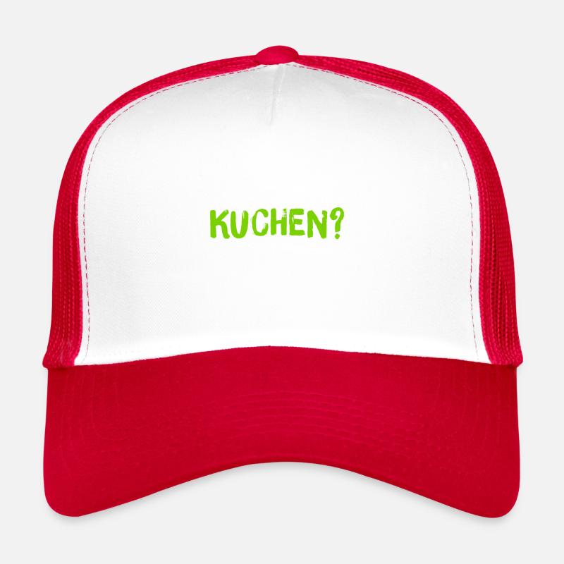 möchten Sie Kuchen? - Trucker Cap - Weiß/Rot