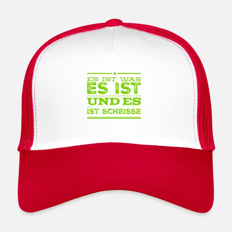miese Stimmung - Trucker Cap - Weiß/Rot