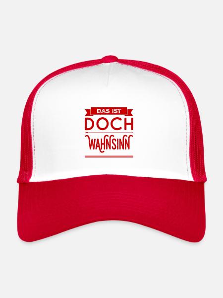 das ist irre - Trucker Cap - Weiß/Rot