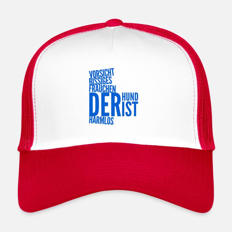 Vorsicht, bissiges Frauchen Trucker Cap
