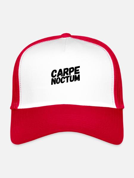 the night is great - Trucker Cap - white/red - Front