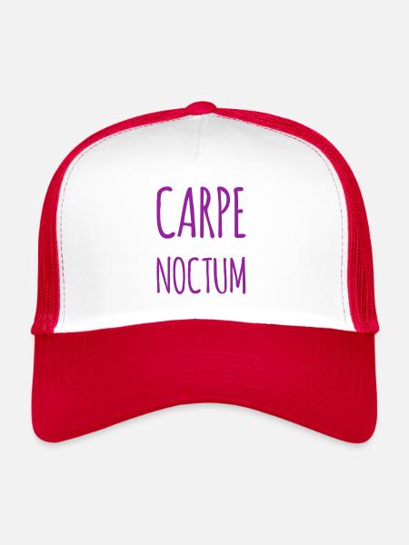 La nuit est incroyable - Casquette trucker  - blanc/rouge - Devant
