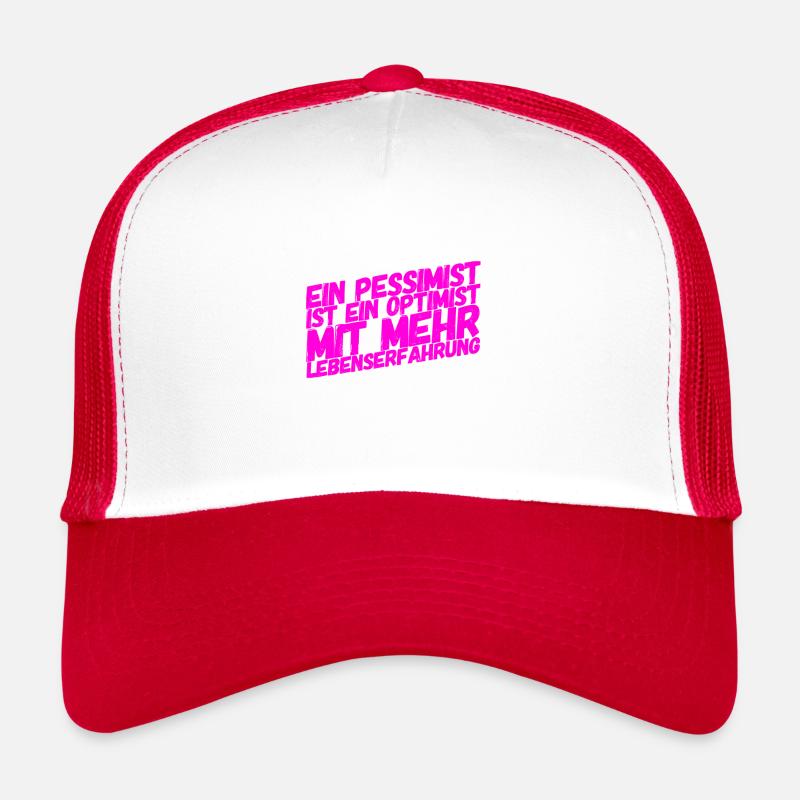 pessimistischer Optimist Trucker Cap