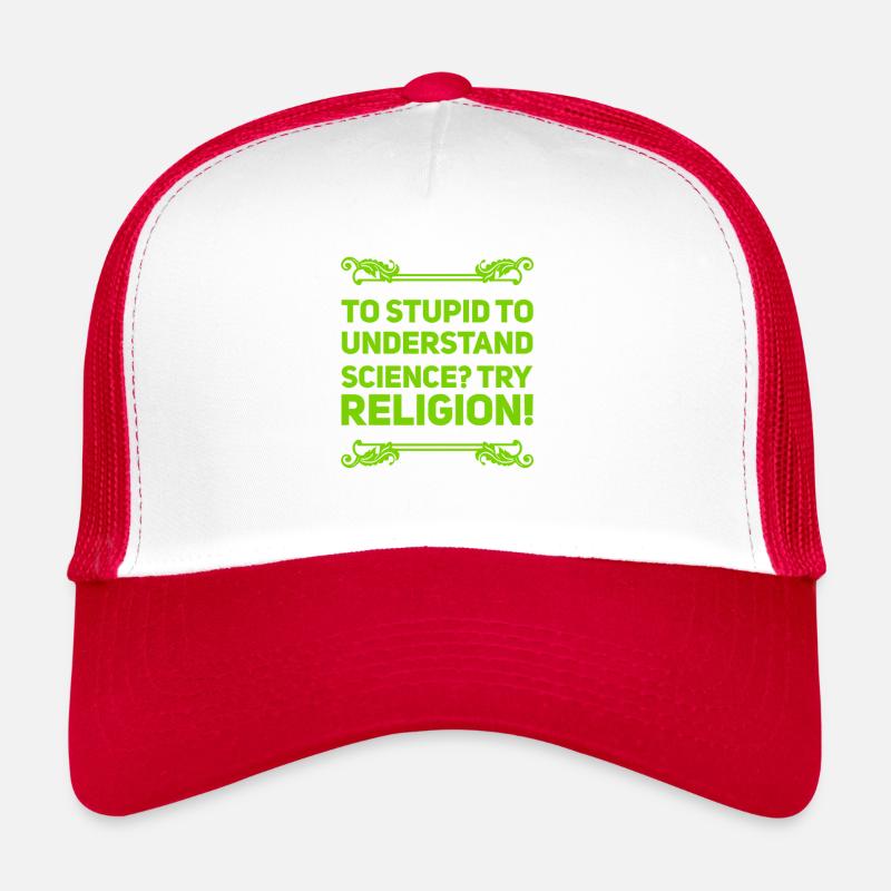 Religion vs Science Trucker Cap