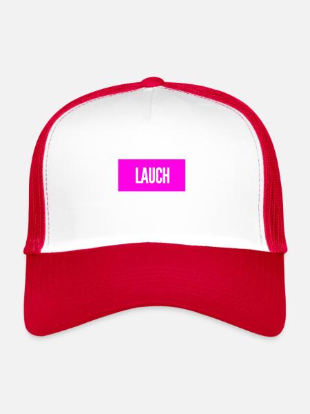 Je suis un vrai poireau - Casquette trucker  - blanc/rouge - Devant