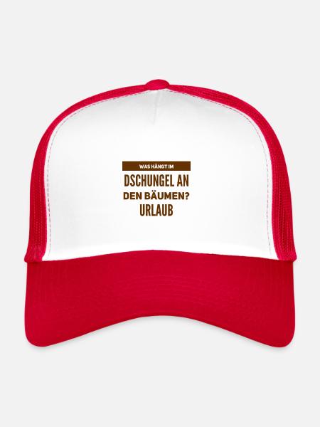 this is what a holiday looks like - Trucker Cap - white/red - Front