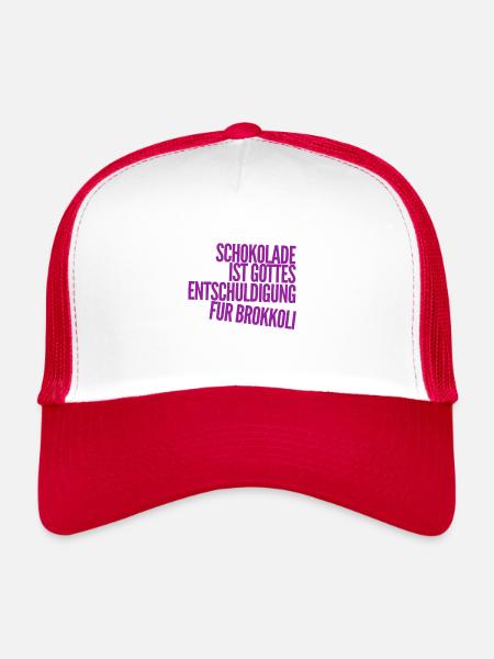that's why there's chocolate - Trucker Cap - white/red - Front