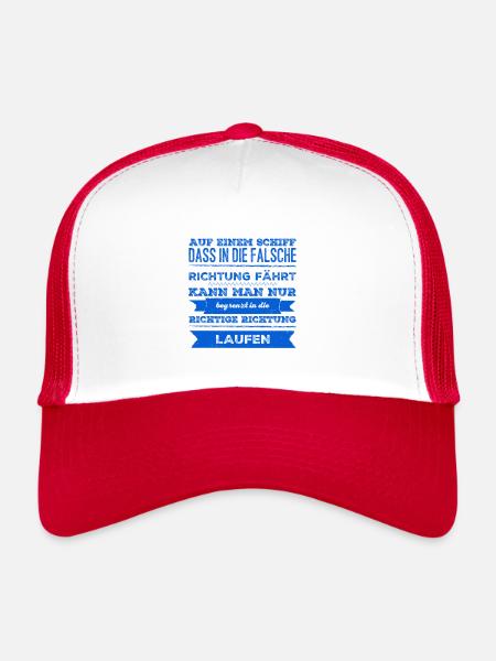 the right direction - Trucker Cap - white/red - Front