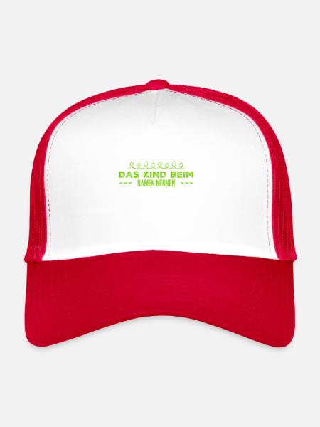 the truth always goes - Trucker Cap - white/red - Front