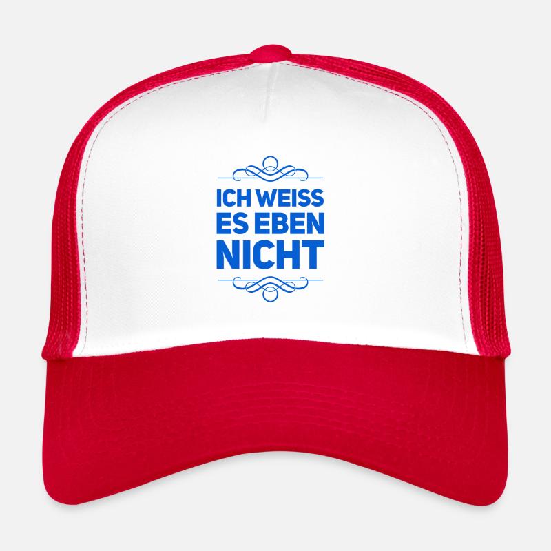 unsuspecting - Trucker Cap - white/red