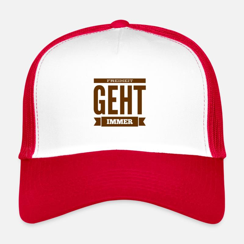 Je suis pour la liberté Casquette trucker 