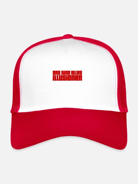 This is all fake news - Trucker Cap - white/red - Front