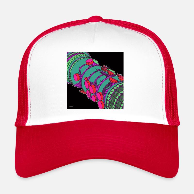 ALL ALONG THE BT TOWER (Blacklight Style) Trucker Cap