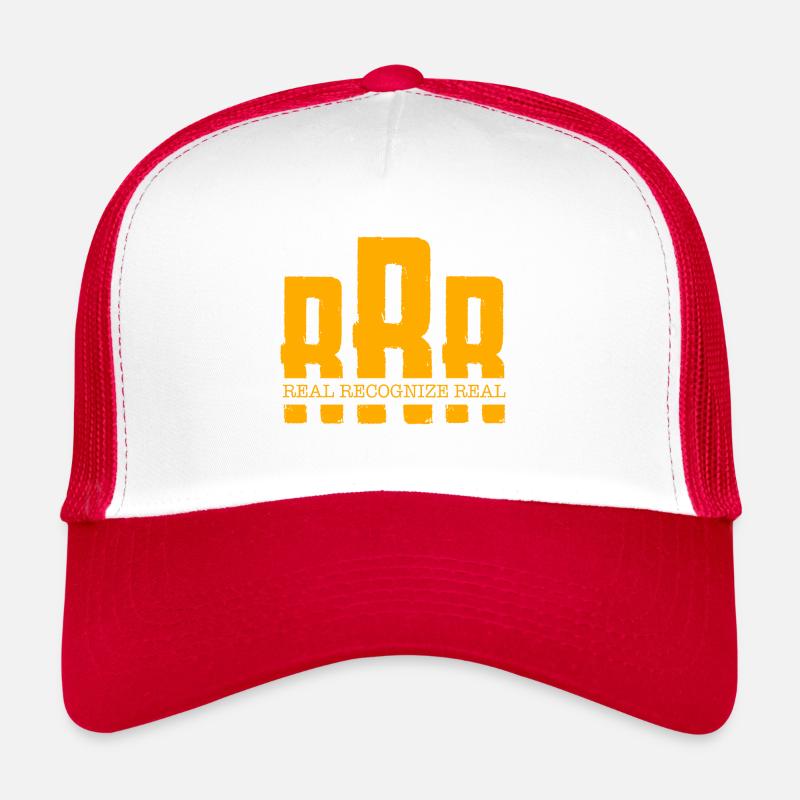 RRR Real Recognize Real - Trucker Cap - Weiß/Rot